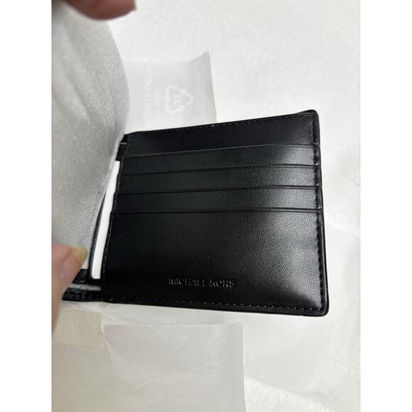 Michael Kors 2 Piece Cooper Logo Passcase Adm/PL Blue Wallet MSRP $198 NEW - Picture 7 of 15